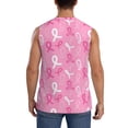 thumbnail image 4 of Kdxio Breast Cancer Awareness (3) Men's Tank Top Muscle Workout Gym Shirts Casual Sleeveless Shirts-Medium, 4 of 7