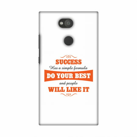 Sony Xperia L2 Case, Premium Handcrafted Printed Designer Hard Snap On Case Back Cover with Screen Cleaning Kit for Sony Xperia L2 - Success Do Your (Best Way To Clean Cell Phone Screen)