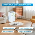 thumbnail image 6 of 14000 BTU Portable Air Conditioner, Quiet Portable AC Unit with Fan & Dehumidifier, Cooling Cools Room up to 750 sq.ft, Air Conditioner with Remote & 24H Timer for Bedroom, Office, 6 of 7