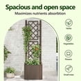 thumbnail image 3 of vidaXL 16.9 in x 16.9 in x 55.9 in Brown Plastic (PP) Solid Print Christmas Planter Boxes with UV Resistant, 3 of 8