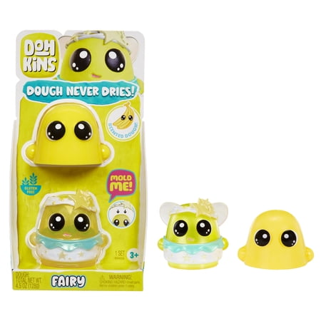 DohKins Fairy Character Single Pack Scented Dough that Never Dries, DIY Kids Gift, Ages 3+