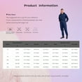 thumbnail image 5 of Zaldita Men's Dustproof Long Sleeve Coveralls Drawstring Waistband Hooded Overall Workwear Navy Blue L/170, 5 of 5