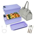 thumbnail image 1 of Calentador de Alimentos Portátil 1L -Batería Recargable USB Tiempo Ajustable Incluye Utensilios y Bolsa Térmica | Ideal para Oficina Camiones Camping y Viajes Color Verde/Púrpura, 1 of 5