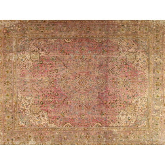 Ahgly Company Indoor Rectangle Traditional Sand Brown Area Rugs, 3' x 5'