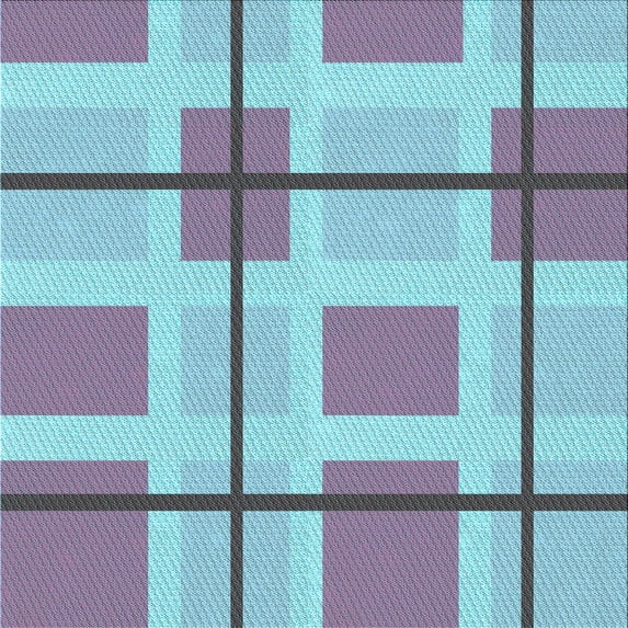 Ahgly Company Machine Washable Indoor Square Transitional Slate Blue Grey Blue Area Rugs, 5' Square