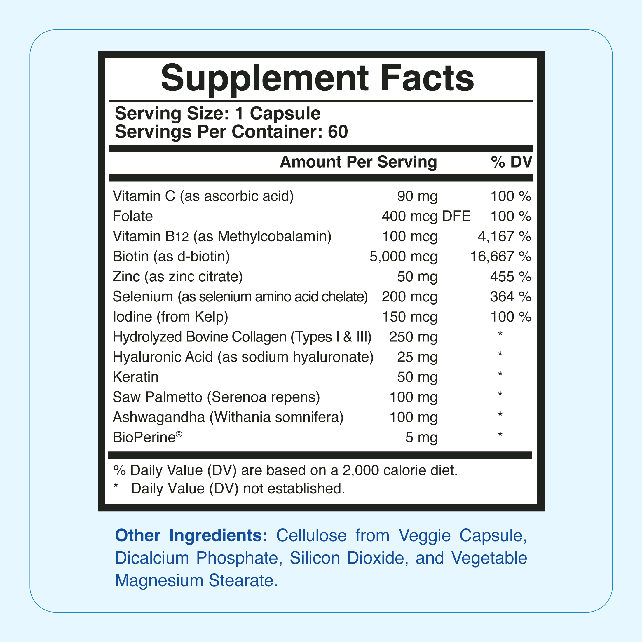 Laura Posada Hairx Strong Hair Caps 60ct
