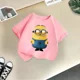 thumbnail image 3 of Ropa de verano para niños de Mi villano favorito, camiseta de algodón cómoda e informal para niños, camiseta de algodón para muñecas, Minions divertidos para niños y niñas, 3 of 5