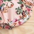 thumbnail image 4 of KkSLirnhs 0-3 Months Baby Clothing Sets Outfits Set Summer Baby Girls Flowers Straps Sleeveless Jumpsuit Casual Bodysuit Clothes Pink, 4 of 9