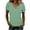 Green-A-190410aa, variant on Gingham Short Sleeve Shirts for Women V Neck Womens Shirts Casual Summer Boho Retro Womens Tunic Tops for Leggings