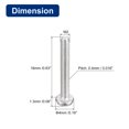 thumbnail image 2 of Vis de Machine en Acier Inoxydable 304, Lot de 100 Vis de Tête de Poêle à Entraînement Fendu M2x16mm, 2 of 5