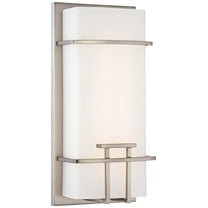 Open Box George Kovacs Modern Mission 12" High Nickel LED Wall Sconce