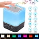thumbnail image 2 of Lámpara de noche con reloj despertador y altavoz Bluetooth, luz nocturna Bluetooth de alta fidelidad, altavoz LED RGB regulable que cambia de color, luz ambiental inalámbrica (versión mejorada), 2 of 5