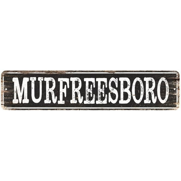 MURFREESBORO Gift Chic Metal Sign Home Decor Cities 4x18 204180007343