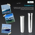 thumbnail image 6 of Marine City Aluminum Flared White Vinyl Insert Weld-on Rod Holder L: 10 inches Dia.:1-7/8 inches 1 Pcs, 6 of 7