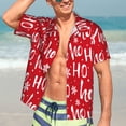 thumbnail image 7 of Kll Men'S Hawaiian Shirt Short Sleeve Button Down Beach Shirts-Hohoho, 7 of 7