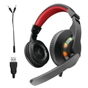 Xtreme Multi-Color Gaming Headset With LED Light, USB or 3.5mm audio