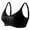 Black, variant on Ashirexll Women's Bras, Wireless Bras for Women, Plus Size Everyday Bras, Woman's Solid Color Thin Style Ventilate Back Buckle Bra without Steel Rim