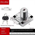 thumbnail image 3 of For office desk drawer lock zinc alloy anti theft for furniture cabinet door lock file cabinet lock, 3 of 5