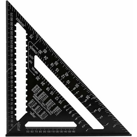 

Professional Metric Triangle Square Carpentry Angle Ruler Protractor Alloy Measuring Tool Rafter Square Carpenter High Precision - 30CM