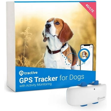 Tractive Dog GPS Tracker with Activity Monitoring, Fits any Collar (White)