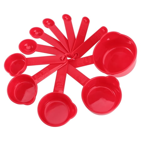 

11 Pcs Plastic Measuring Spoons Colorful Thicken Useful Measuring Tablespoon Cooking Kitchen Tools (Random Color)