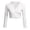 White, variant on Women's Soft Cropped Cardigan Coat Casual Button Down Outerwear for Everyday Comfort