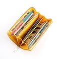 thumbnail image 3 of TAZAG women's genuine leather long wallet waxed cowhide leather men's clutch, 3 of 6