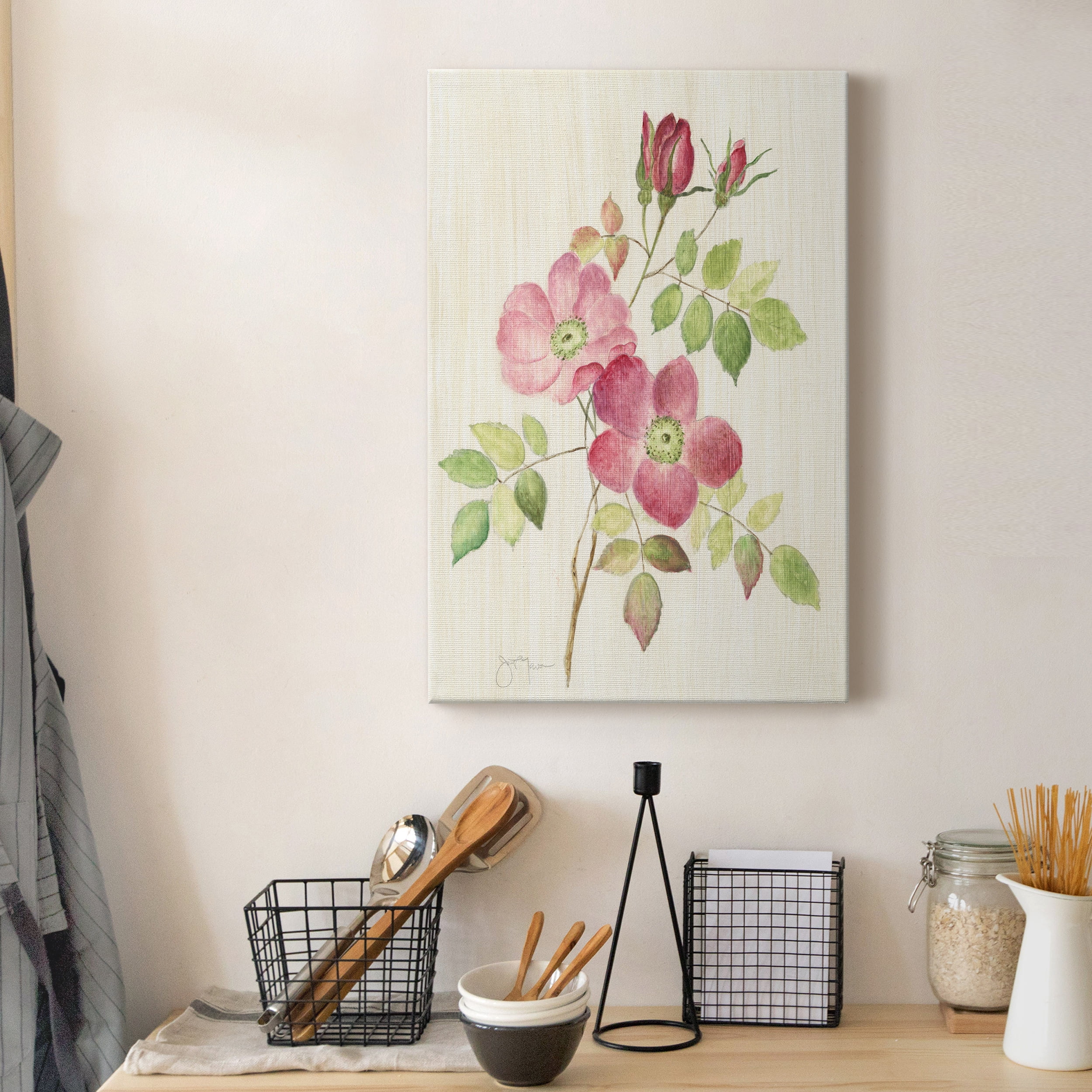 Dusty Rose I Premium Gallery Wrapped Canvas - Ready to Hang - 32 x 48