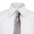 thumbnail image 2 of Leaves Necktie, Antique Style Plants Pattern, Dress Tie, 3.7", Off White Indigo Cream, by Ambesonne, 2 of 3