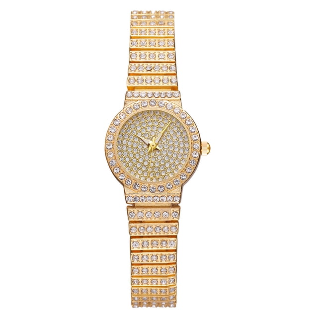WREESH 1PC All-match Fashion Watch Female Fashion Quartz Watch Rhinestone Casual Watch