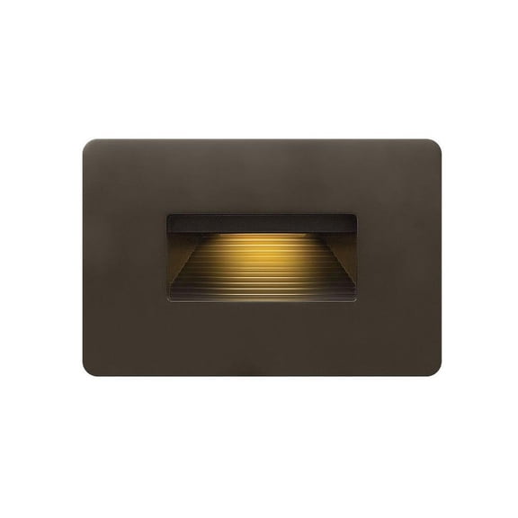 120V 4W Led Horizontal Step Light 4.5 inches Wide By 3 inches High-Bronze Finish-3000 Color Temperature Bailey Street Home 81-Bel-4312097