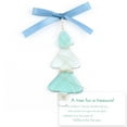 thumbnail image 2 of Christmas Tree-Shaped Sea Glass Friendship Decor, Handcrafted Sea Glass Ornament, Timeless Birthdays Holidays Christmas Decoration, Wall Art Hanging Ornament for Friends, 2 of 8