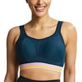 thumbnail image 2 of Panache Non-Wire Sports Bra (7341),32G,Retro Navy, 2 of 4