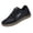 Black, variant on Retro Trainer Sneakers Women Suede Panel Lace Up Gum Sole Low Profile Casual Walking Skate Shoes Black 37