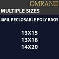 thumbnail image 7 of Reclosable Poly Bags - 13 x 15-500 Bags 4 Mil Clear Plastic with Resealable Lock Seal Zipper | Durable Poly Baggies | Resealable Zip Top Lock For Jewelry, Storage, Packaging & Shipping, 7 of 7