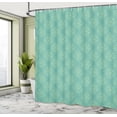 thumbnail image 4 of Ambesonne Mandala Shower Curtain, Monochrome and Traditional, 69"Wx75"L, Teal Mint Green, 4 of 4