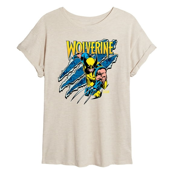 Marvel Wolverine - Slash - Women's Oversized Graphic T-Shirt