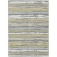 thumbnail image 2 of Addison Rugs Chantille Indoor/Outdoor Transitional Stripes Gray Washable Rectangle Rug, 5' x 7'6", 2 of 6