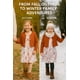 thumbnail image 4 of Conjunto de vestido PATPAT para niña con volantes, estampado de flores marrones, 3 años, 4 of 8