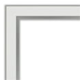 thumbnail image 4 of Eva White Silver Narrow Beveled Wood Bathroom Wall Mirror, 4 of 5