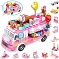 thumbnail image 1 of Set de construcción LUKAT STEM Ice Cream Trucks, 553 piezas, para niñas de 6 a 12 años, 1 of 7