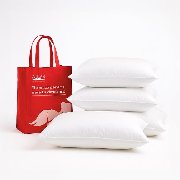 Set De 4 Almohadas 2 Estándar Y 2 King Size Suaves Y Cómodas