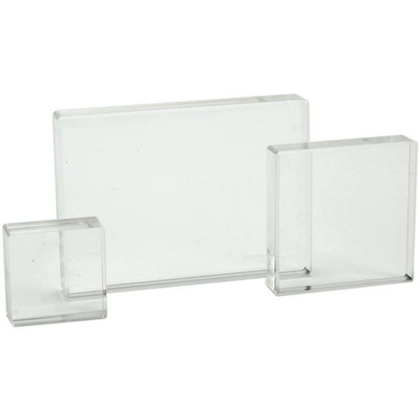 Acrylic Stamp Block Set 3/Pkg