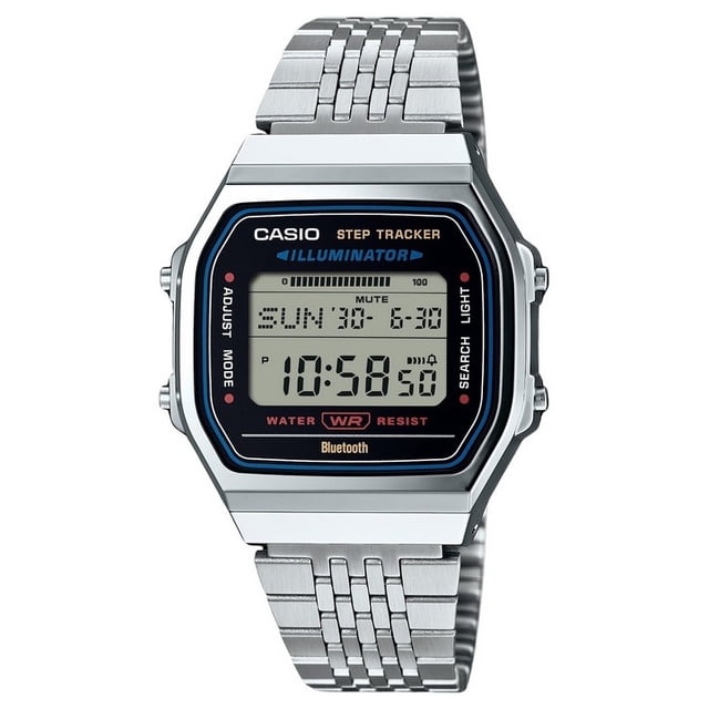 Reloj unisex Casio Vintage Digital Smartphone Link de acero inoxidable y cuarzo ABL-100WE-1A