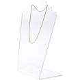 thumbnail image 2 of Plymor Clear Acrylic Stair-step Necklace Display Stand, 8" W x 4" D x 11.75" H (3 Pack), 2 of 2