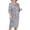 czb# Grey667, variant on Wedding Guest Dresses For Women Three Quarter Sleeve Lace Floral Embroidery Crewneck Loose Fit Mid-Calf Dress Summer Fashionable Lightweight Formal Evening Party Midi Gowns,Grey,XXXL