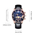 thumbnail image 2 of CREATITOY 1 Pc Luminous Multi-Dial Quartz Watch - Sticker Design Leather Strap, Daily Wear Timepiece Accessory, 2 of 4