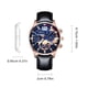 thumbnail image 2 of Reloj de cuarzo para mujer, relojes para mujer, reloj de cuarzo noctilucente, adhesivo mecánico, diseño de múltiples esferas, correa de cuero, estilo informal, reloj de pulsera, esfera antiarañazos, p, 2 of 4