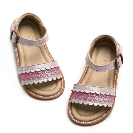

Toddler Girl s Casual Open Toe Princess Flat Summer Sandals (6-12M)