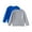 2PC:1 Blue + 1 Gray, variant on Lopecy-Sta Crewneck Sweatshirts Girls Gift for Kids Toddler Kids Boys Fashion Cute Solid Color Soft Long Sleeve Top Round Neck Base Shirts 2pc